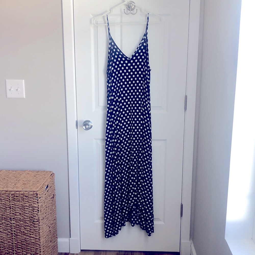 Strappy V-Neck Sleeveless Flowy Pockets Loose Long Maxi Beach Dress Sundress